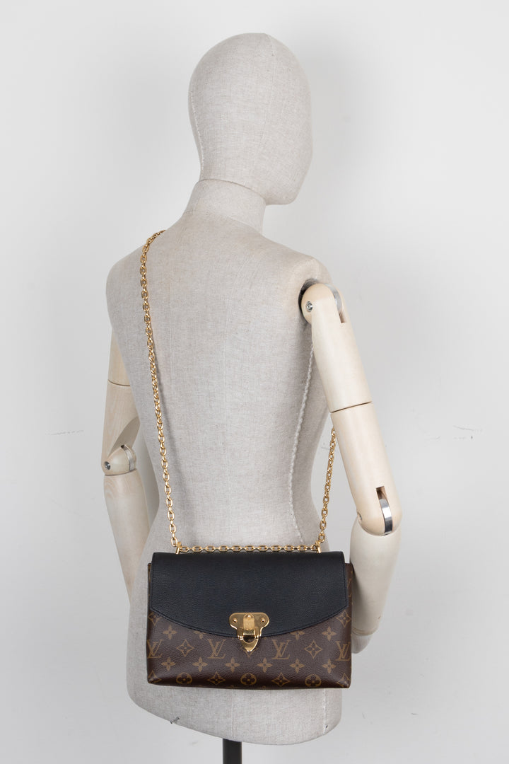 LOUIS VUITTON Saint Placide Crossbody Bag Black MNG Canvas