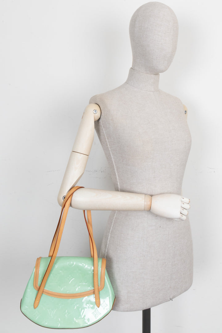 LOUIS VUITTON Sac Biscayne PM Monogram Vernis Vert Menthe