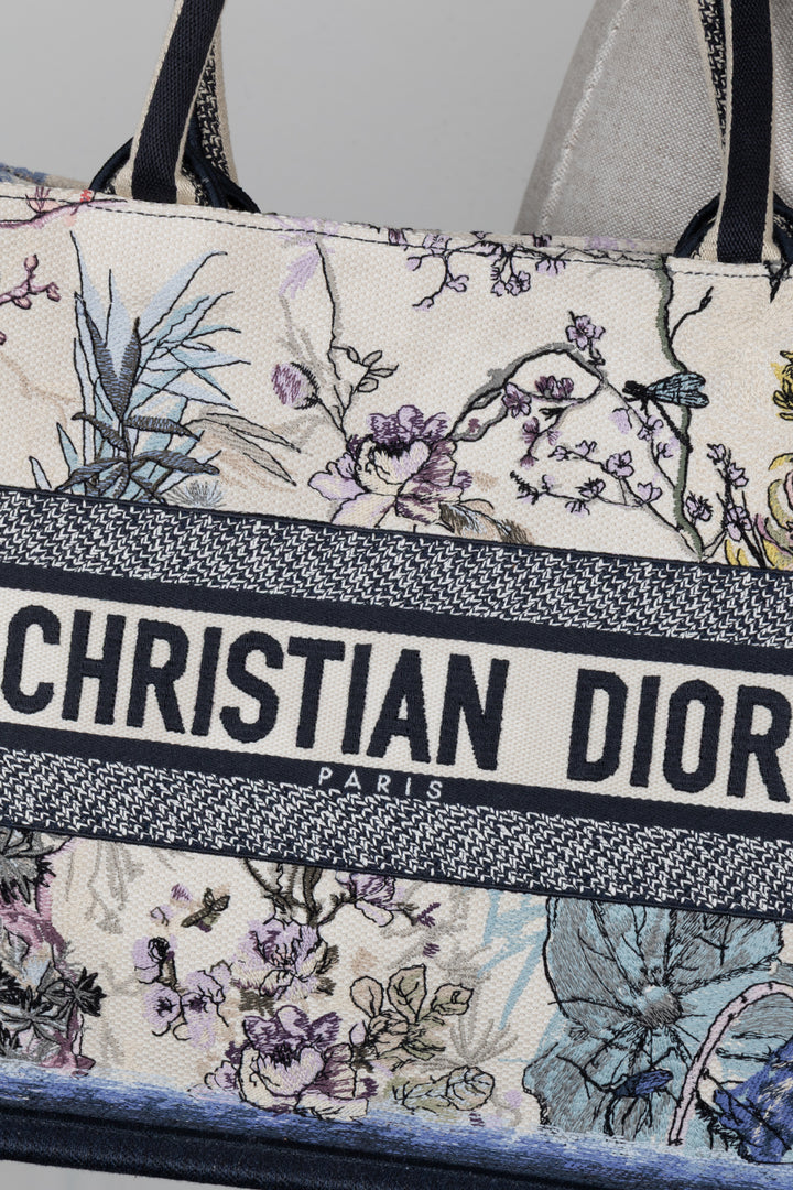 CHRISTIAN DIOR Medium Book Tote Panelli Embroidery