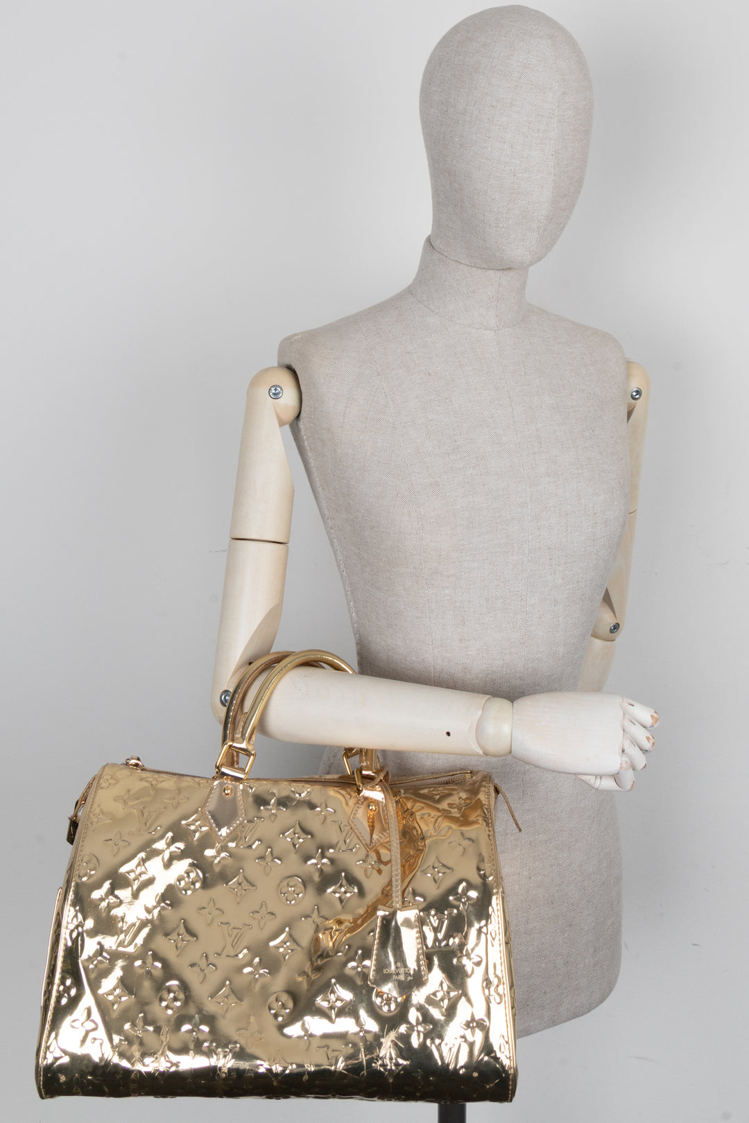 LOUIS VUITTON Speedy 35 Miroir Gold