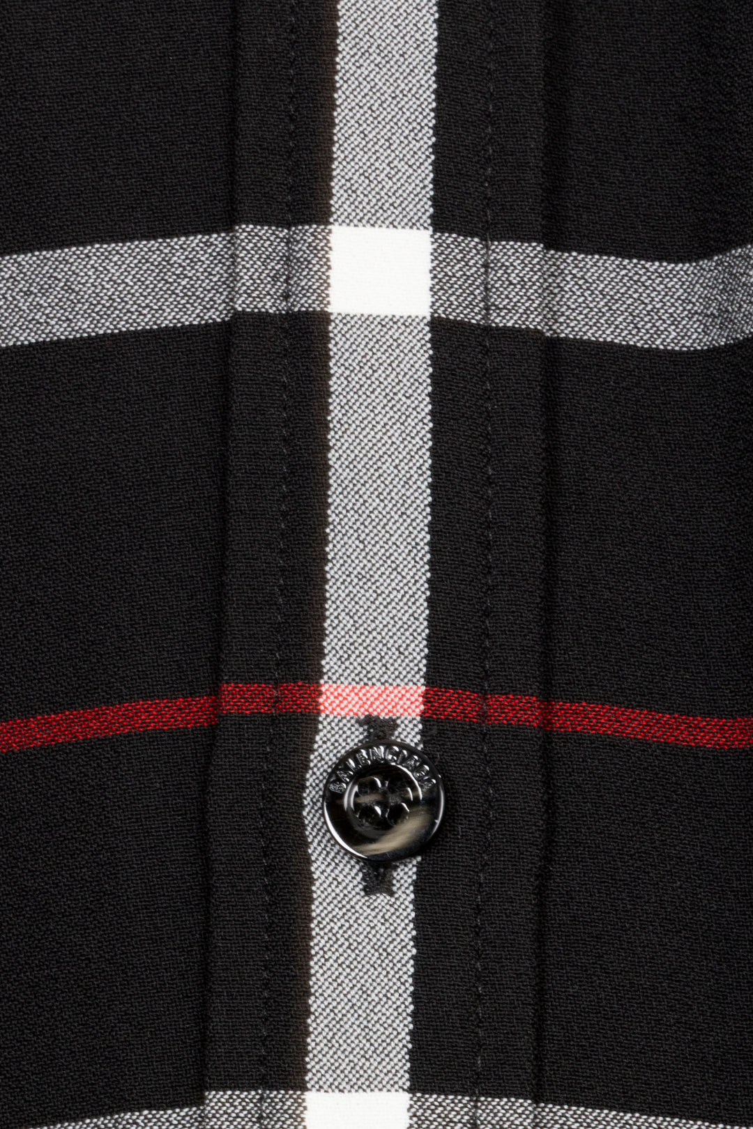 BALENCIAGA Surchemise à carreaux Noir Rouge