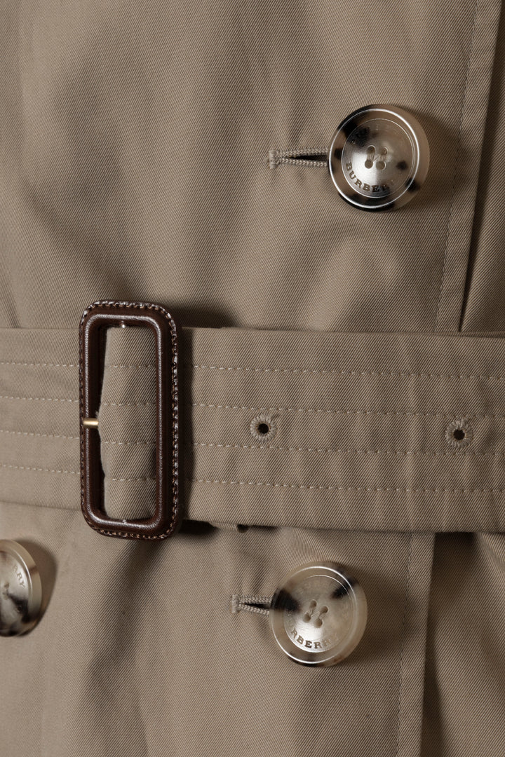 BURBERRY The Kensington Short Trench Coat Beige