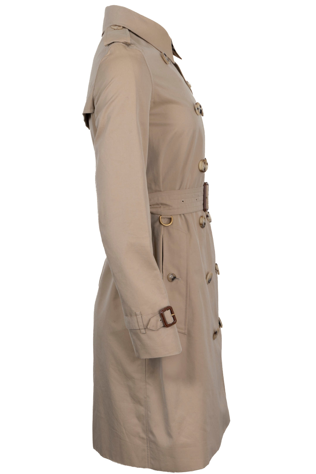 BURBERRY The Kensington Short Trench Coat Beige