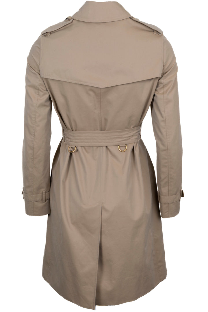 BURBERRY The Kensington Short Trench Coat Beige