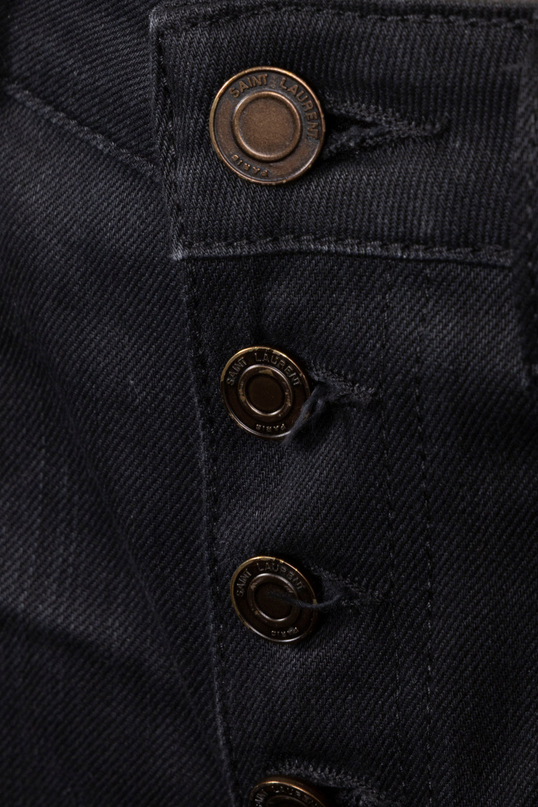 SAINT LAURENT Jeans FL-HW Denim Black