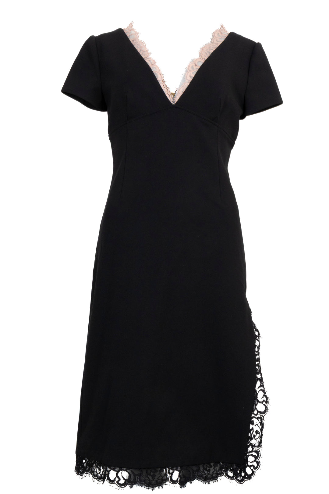 GUCCI V Neck Dress Lace Black