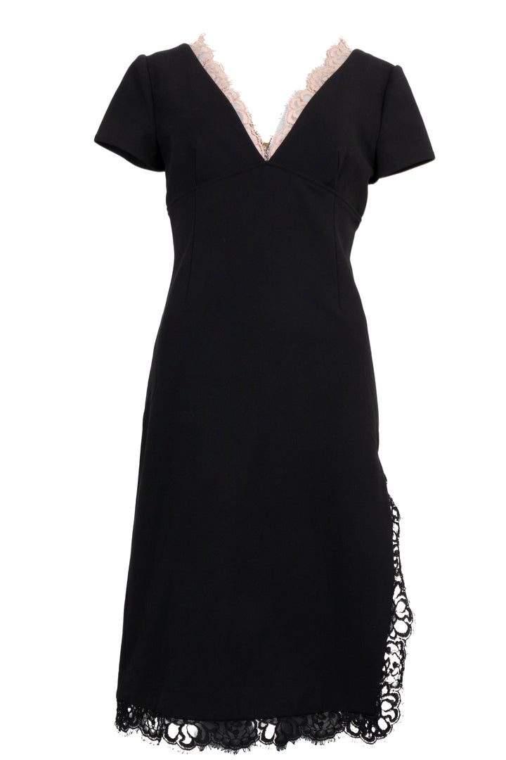 GUCCI V Neck Dress Lace Black