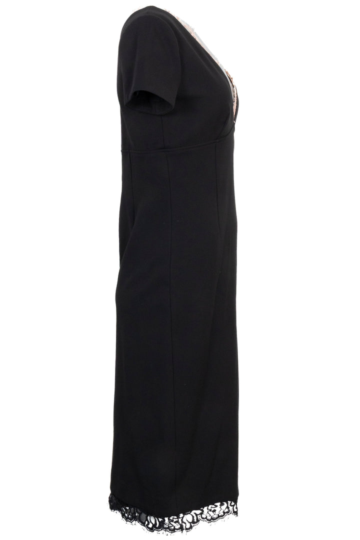 GUCCI V Neck Dress Lace Black