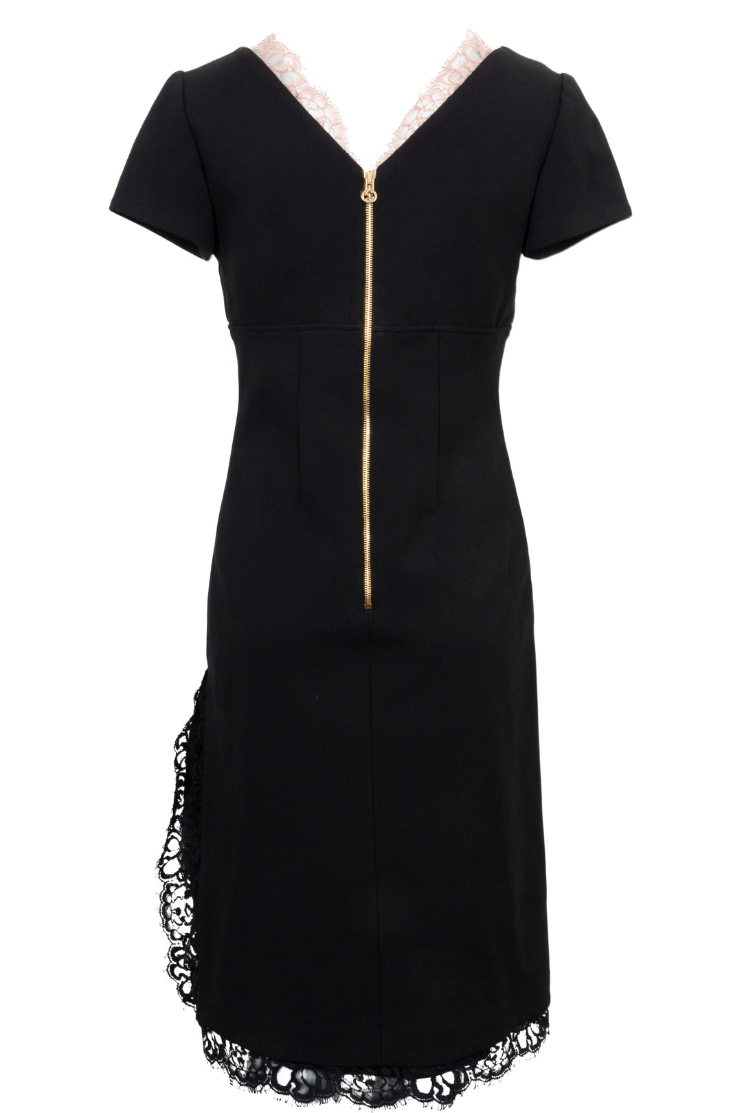 GUCCI V Neck Dress Lace Black