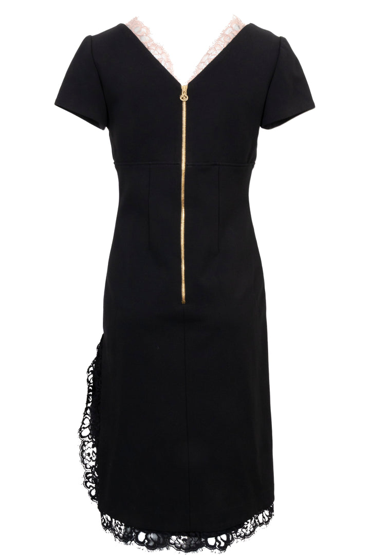 GUCCI V Neck Dress Lace Black