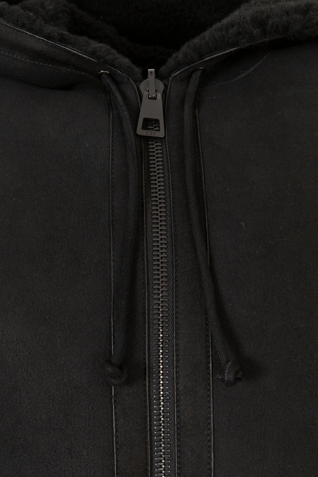 CHRISTIAN DIOR Manteau réversible en daim noir