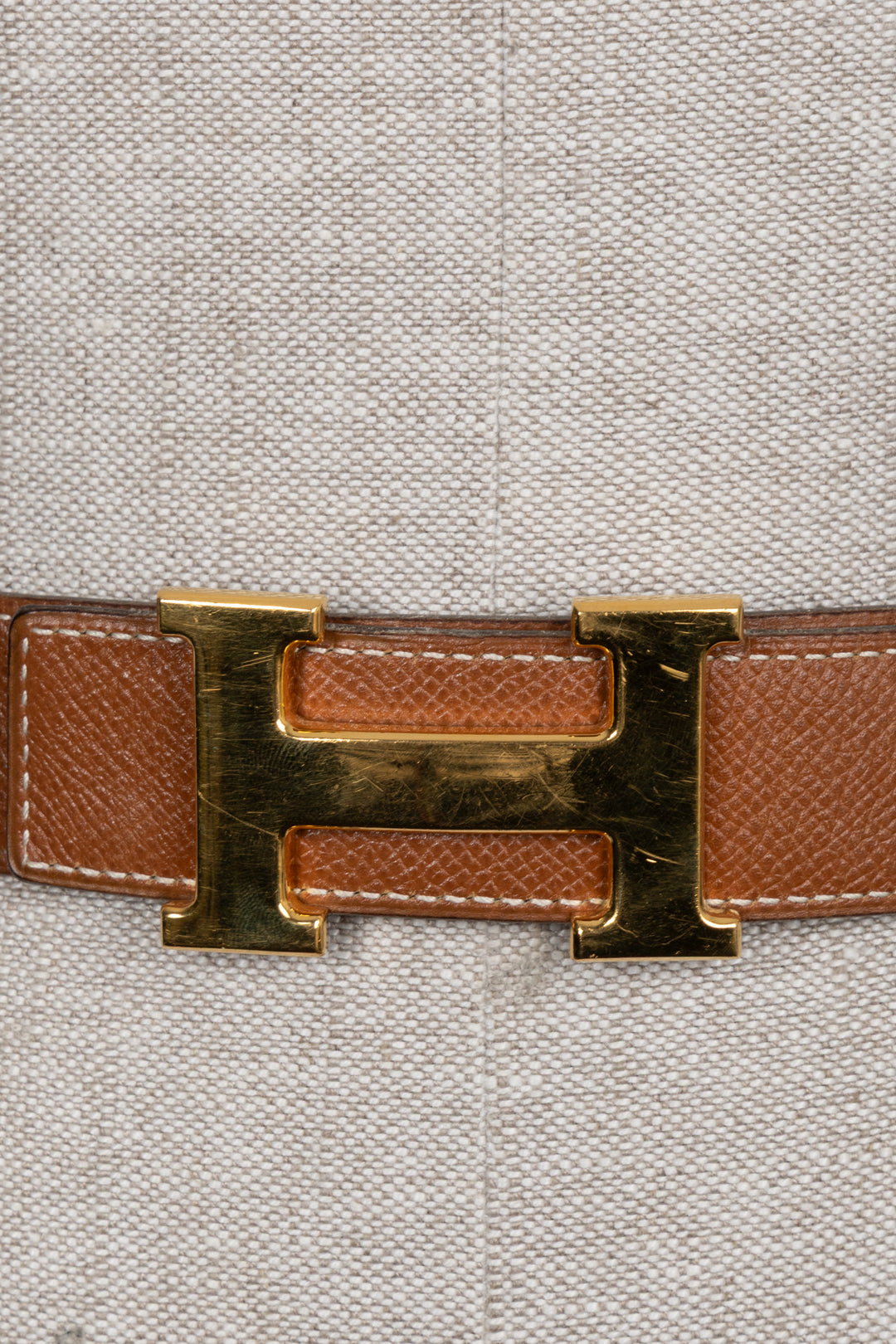 HERMÈS Constance 32 Belt Black Gold
