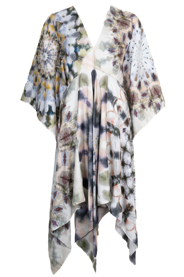 CHRISTIAN DIOR Watercolor Dress Silk Multicolor