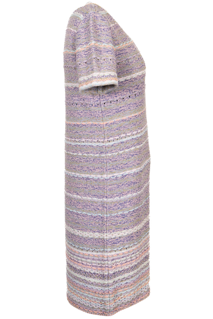 CHANEL 2018 Robe en tweed et coton multicolore