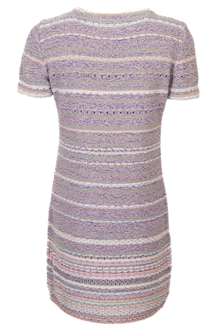 CHANEL 2018 Robe en tweed et coton multicolore