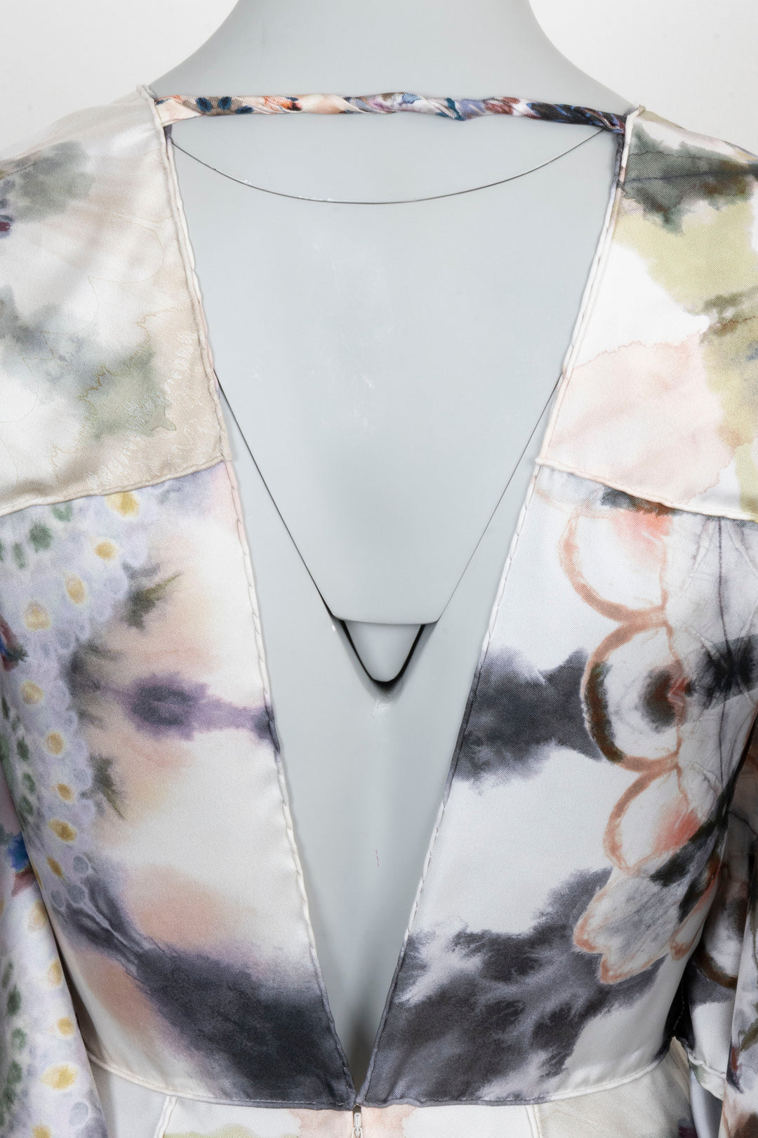 CHRISTIAN DIOR Watercolor Dress Silk Multicolor