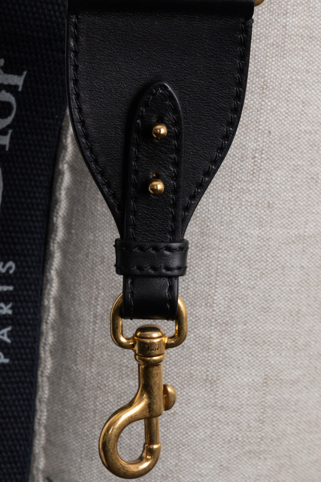 CHRISTIAN DIOR Logo Shoulder Strap Canvas
