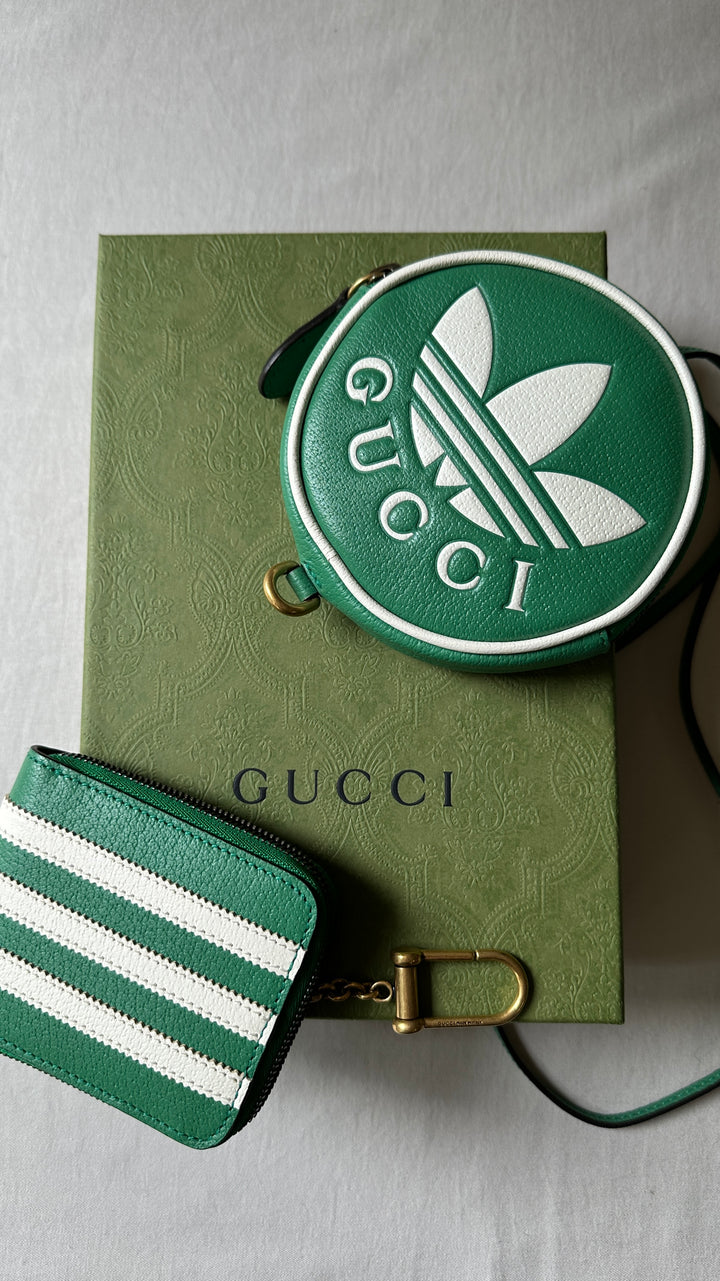GUCCI x Adidas Coin Mini Bag Green