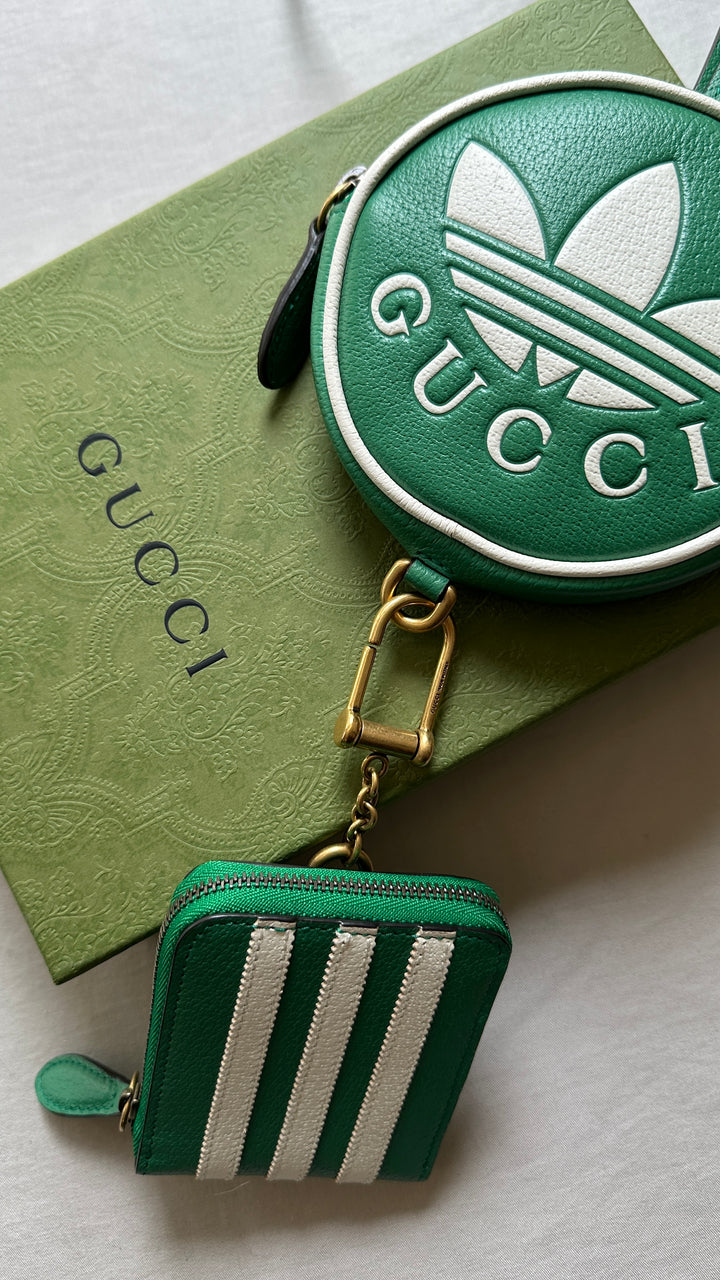 GUCCI x Adidas Coin Mini Bag Green