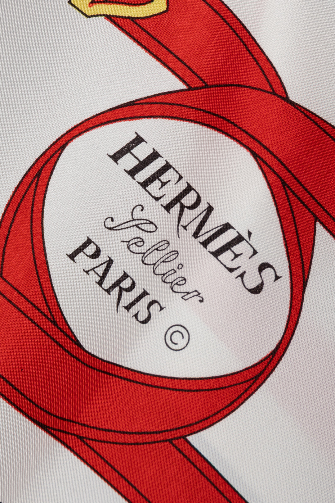 Foulard en soie HERMÈS Éperon d'Or 90 Bleu Rouge