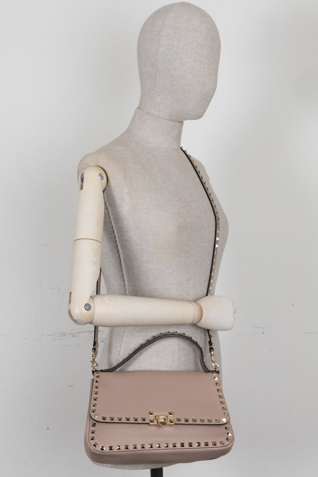 VALENTINO Rockstud Shoulder Bag Nude