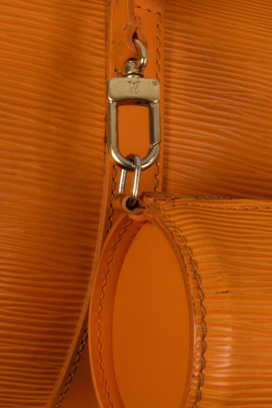 LOUIS VUITTON Soufflot Sac à main Cuir Épi Orange