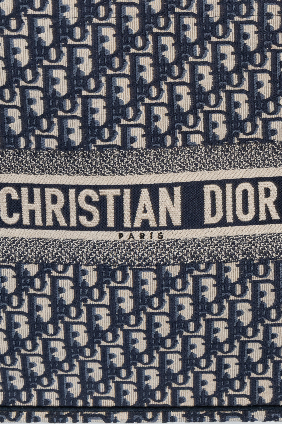 CHRISTIAN DIOR Book Tote Oblique Canvas Navy