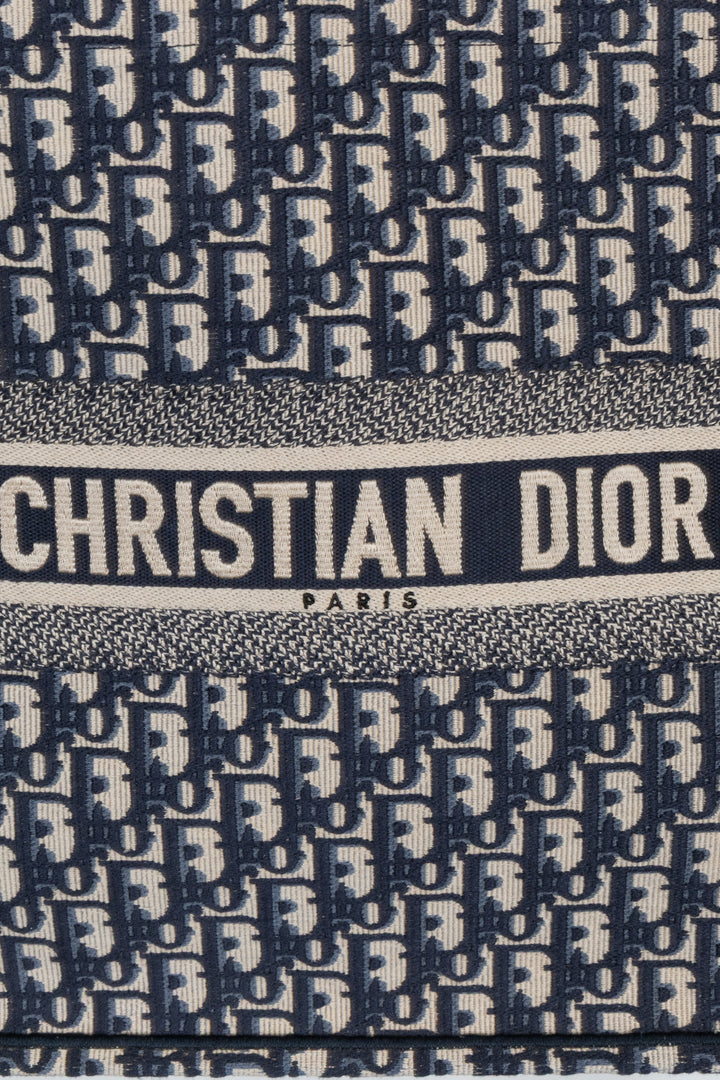 CHRISTIAN DIOR Book Tote Oblique Canvas Navy