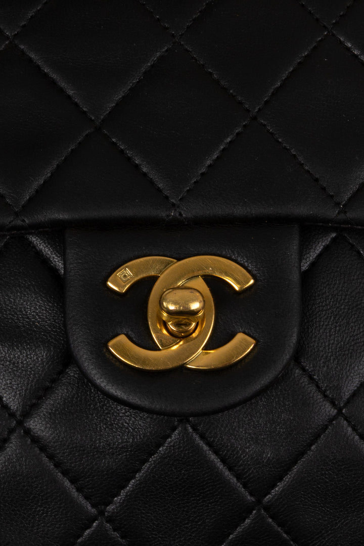 CHANEL Mini Square Flap Crossbody Bag Black