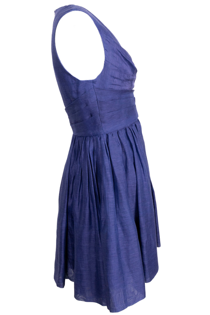 ZIMMERMANN Pleaterd Dress Linen Purple