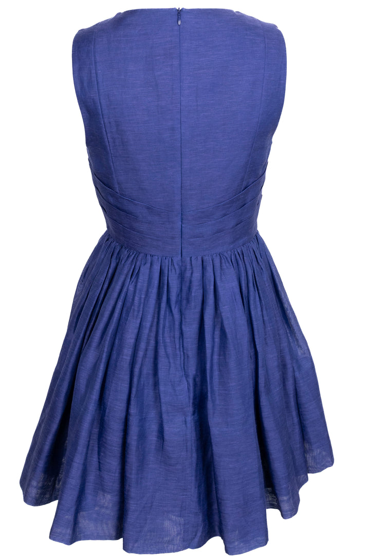 ZIMMERMANN Pleaterd Dress Linen Purple