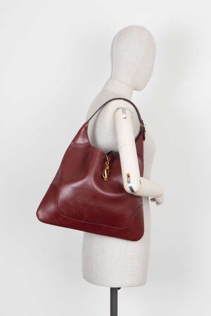 HERMÈS Trim Bag 38 Box Bordeaux