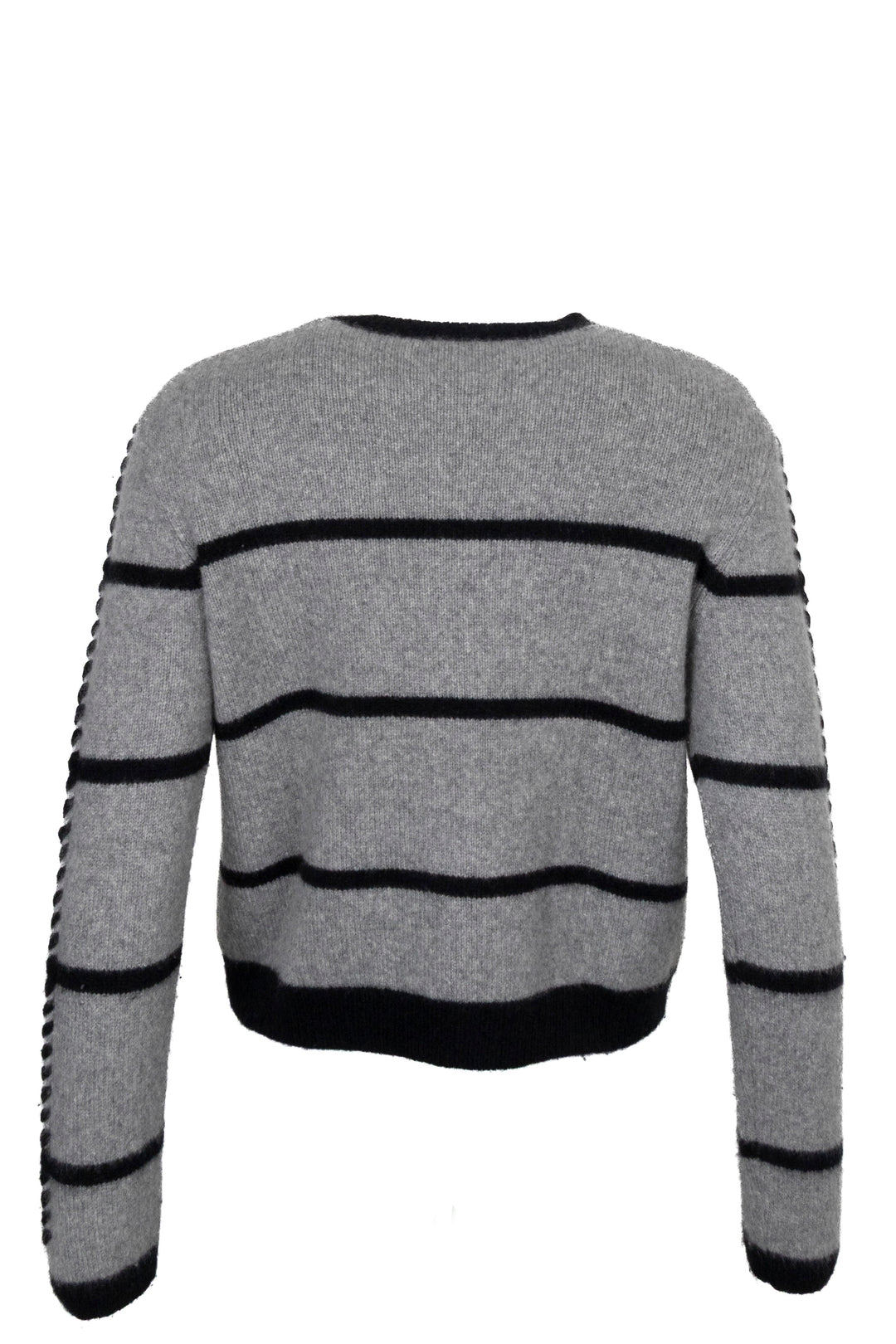 CHRISTIAN DIOR Tricot brodé cachemire gris