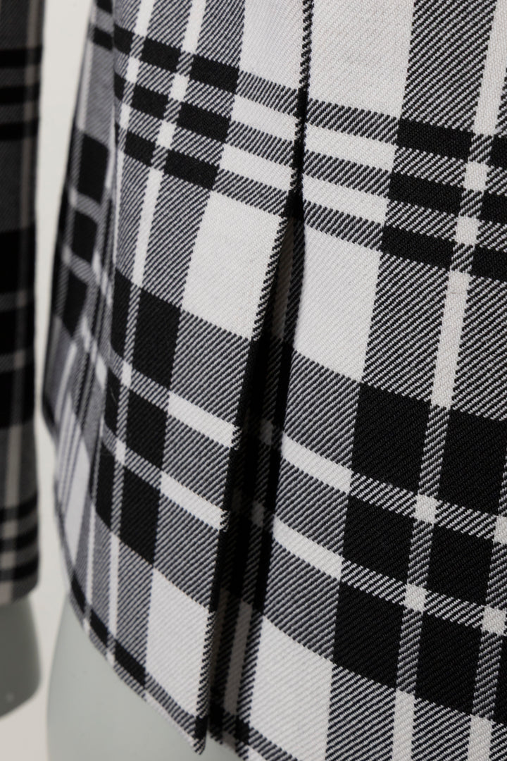 CHRISTIAN DIOR Bar Jacket en laine à carreaux noirs et blancs