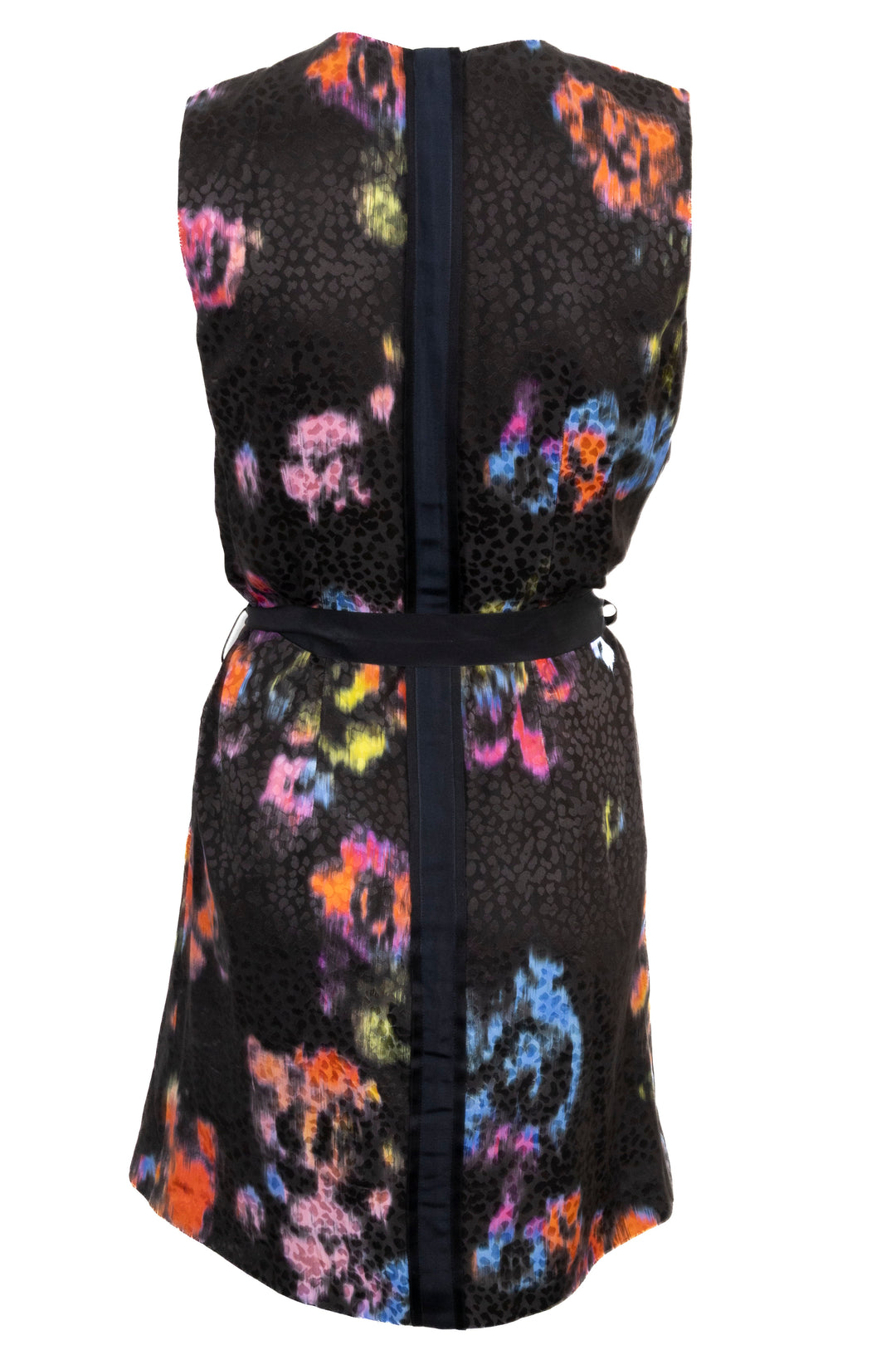 LOUIS VUITTON Belted Dress Silk Multicolor