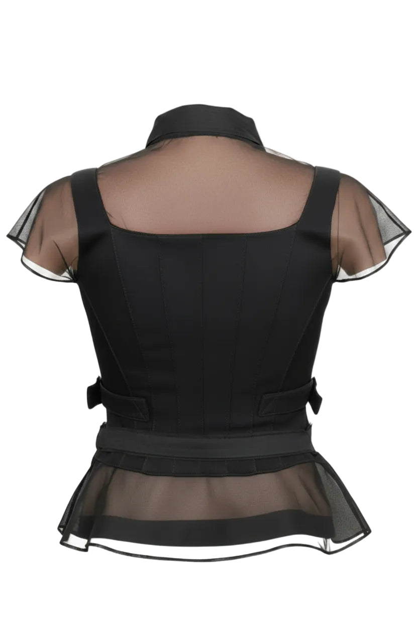 CHRISTIAN DIOR Haut Deux Pièces Noir