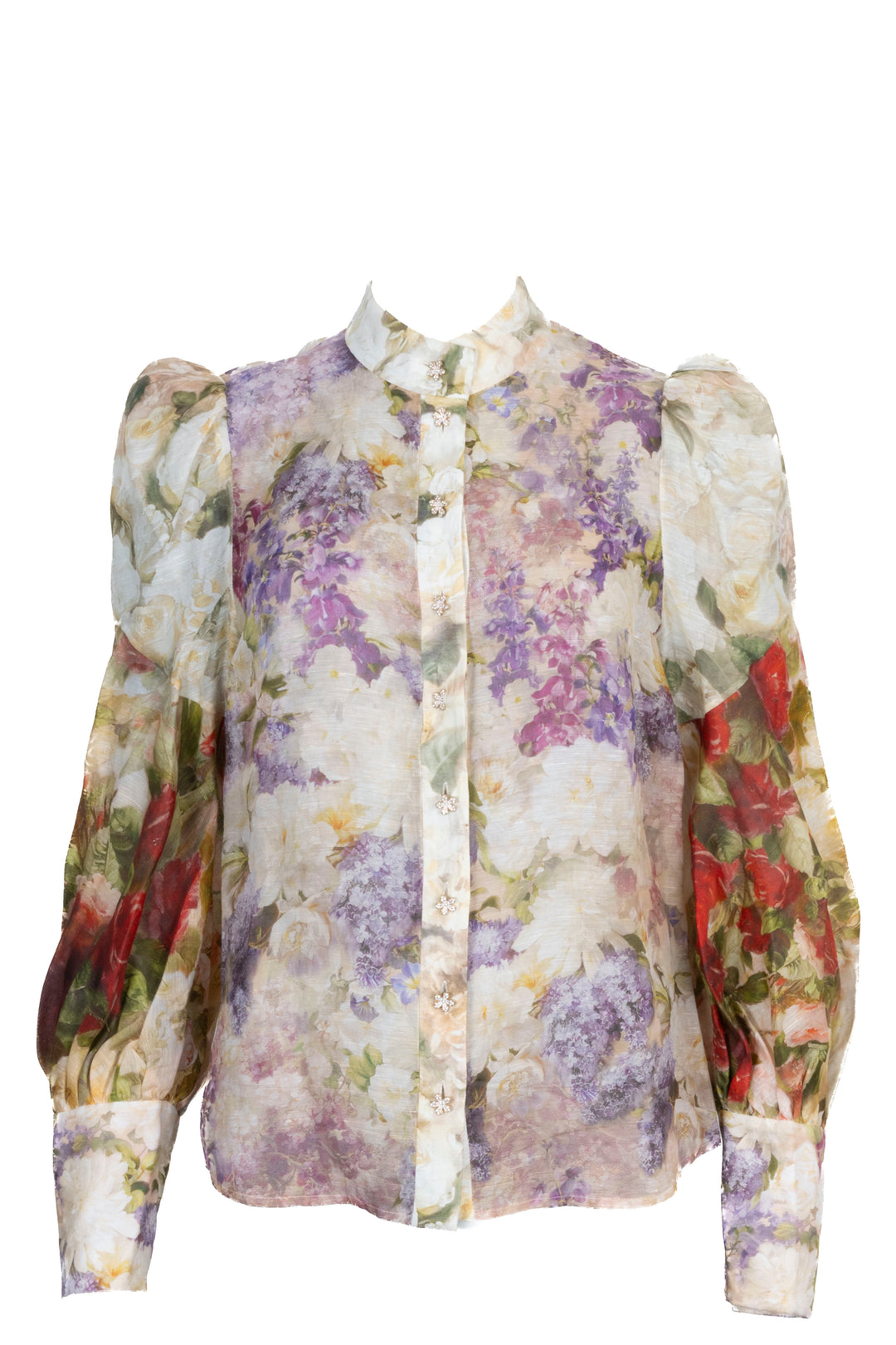 ZIMMERMANN Shirt Linen Silk Multicolor