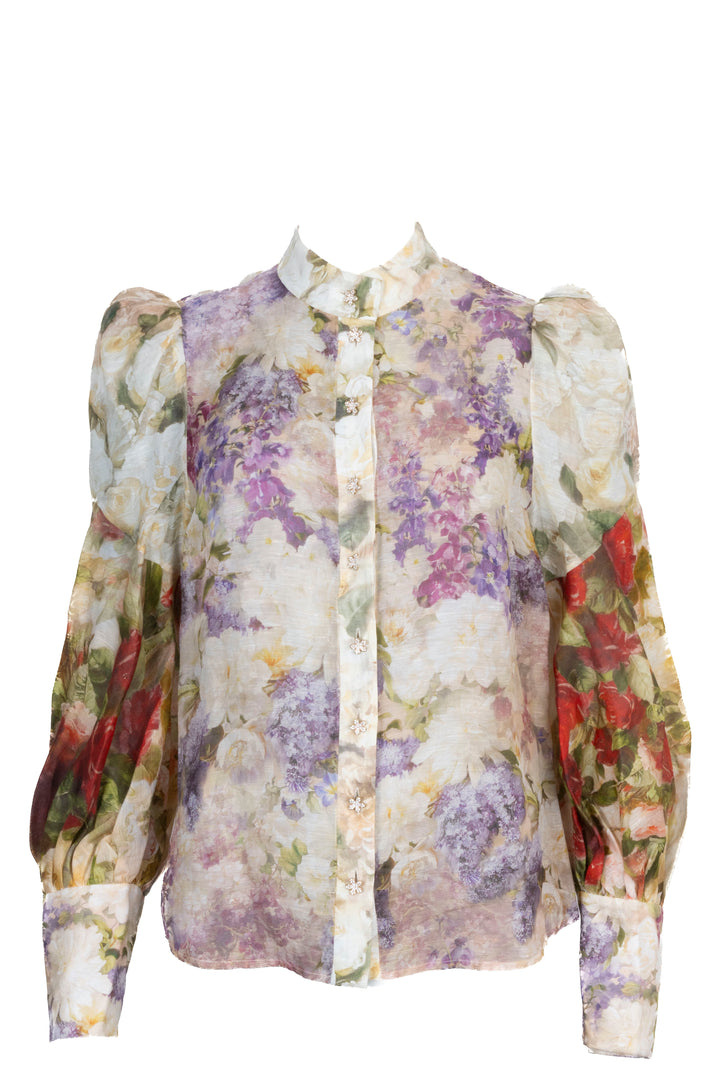 ZIMMERMANN Shirt Linen Silk Multicolor
