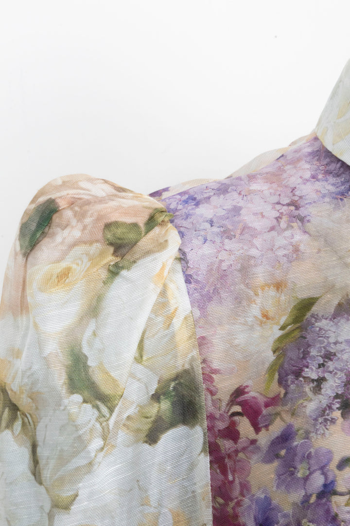 ZIMMERMANN Shirt Linen Silk Multicolor
