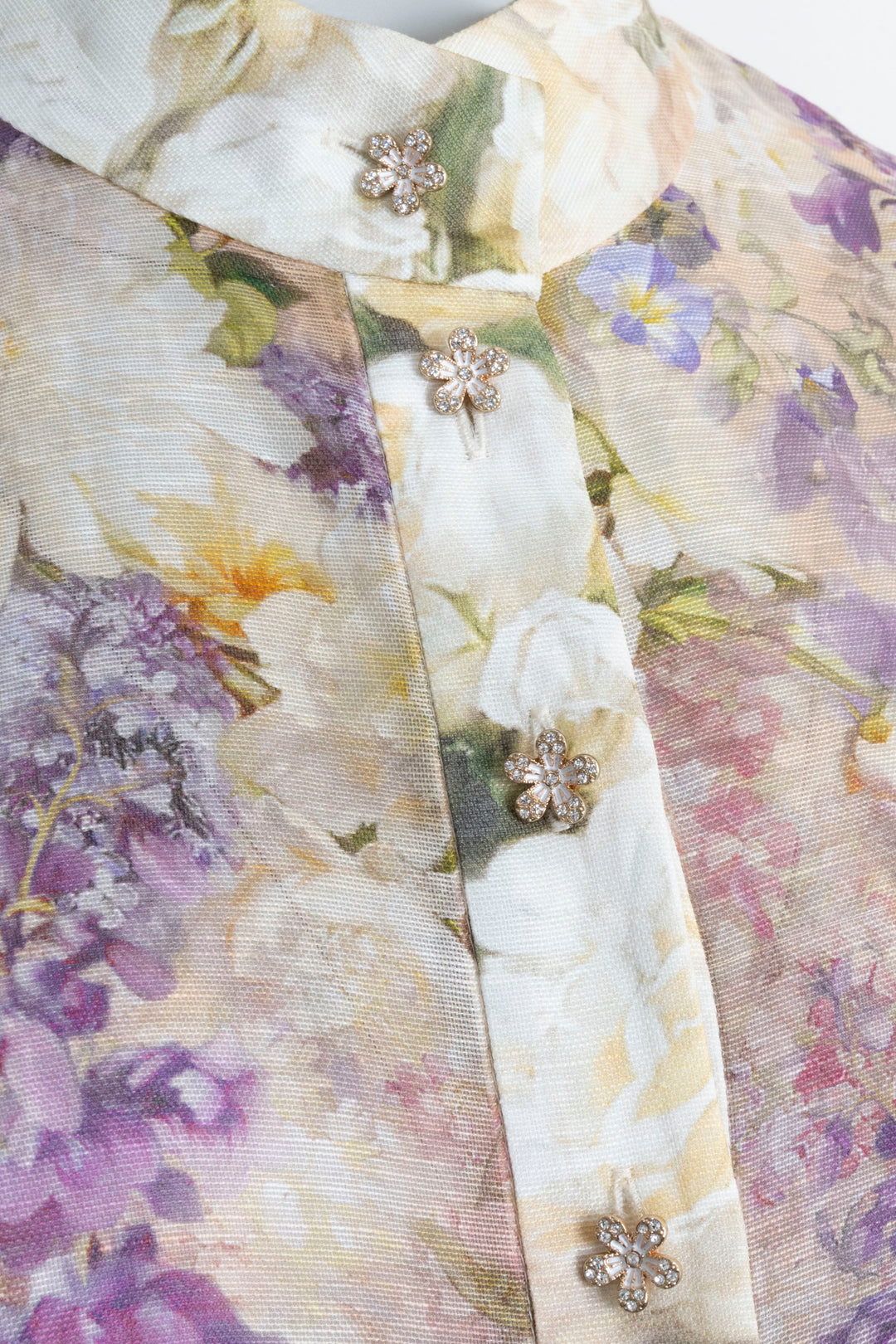 ZIMMERMANN Shirt Linen Silk Multicolor