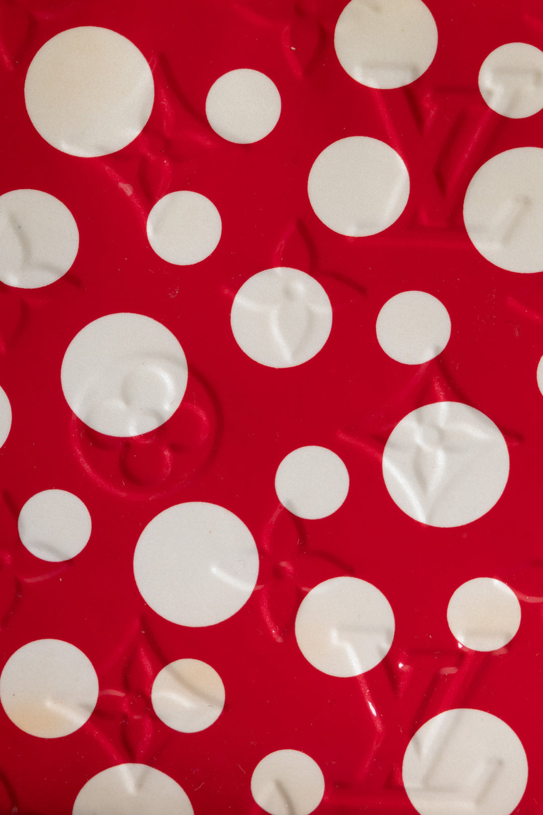 LOUIS VUITTON x YAYOI KUSAMA Pochette Accessories MNG Vernis Dots Red