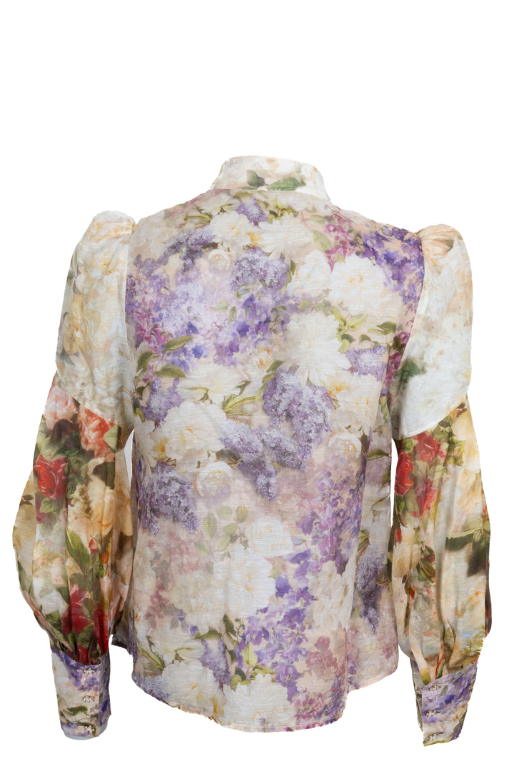 ZIMMERMANN Shirt Linen Silk Multicolor