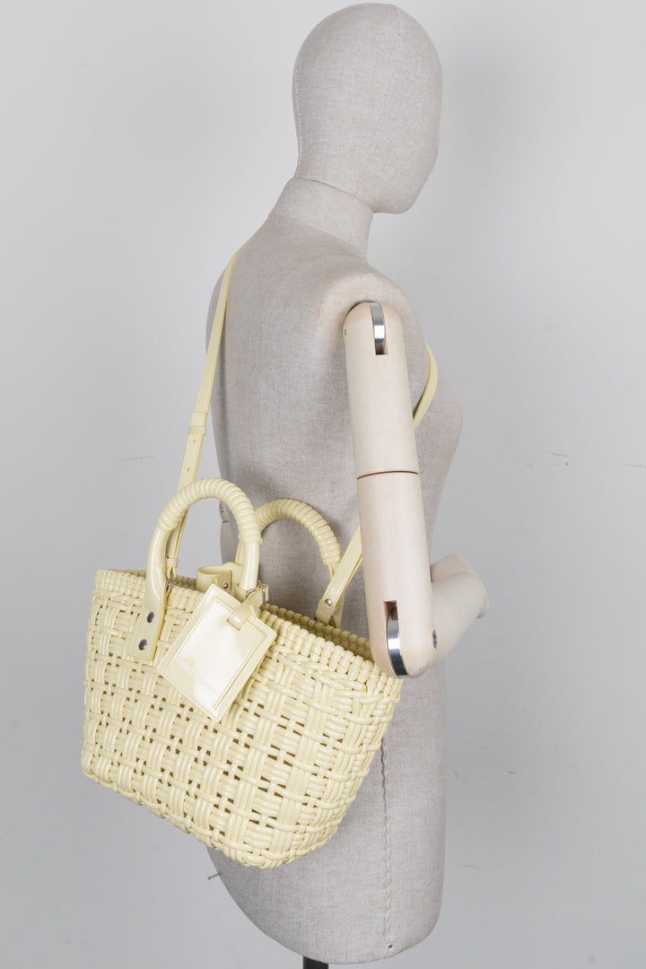 Sac panier Bistro BALENCIAGA XS Jaune