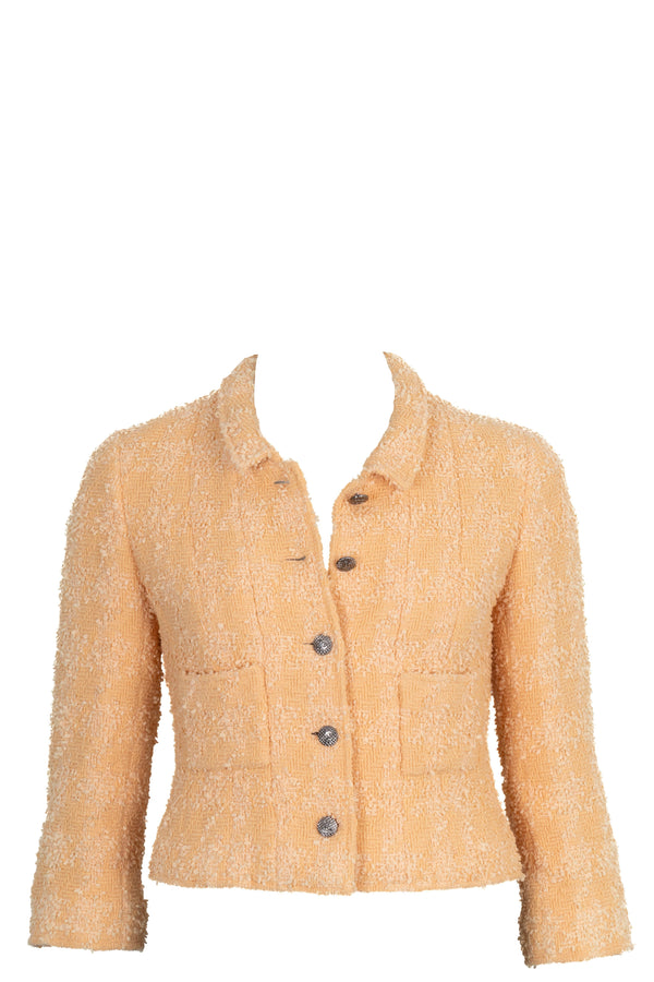 Veste en tweed CHANEL Pêche