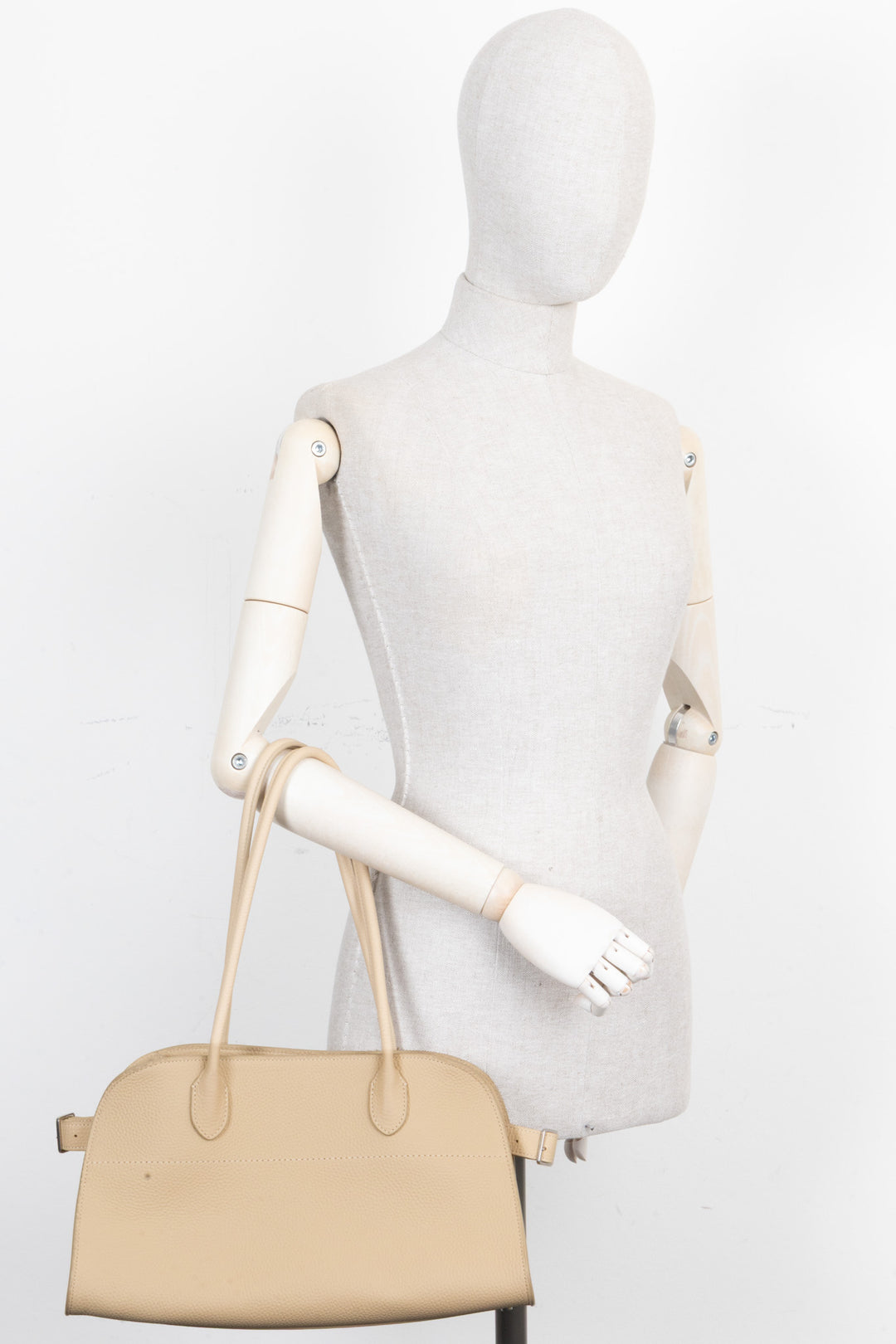 THE ROW Margaux 12 Shoulder Bag Beige