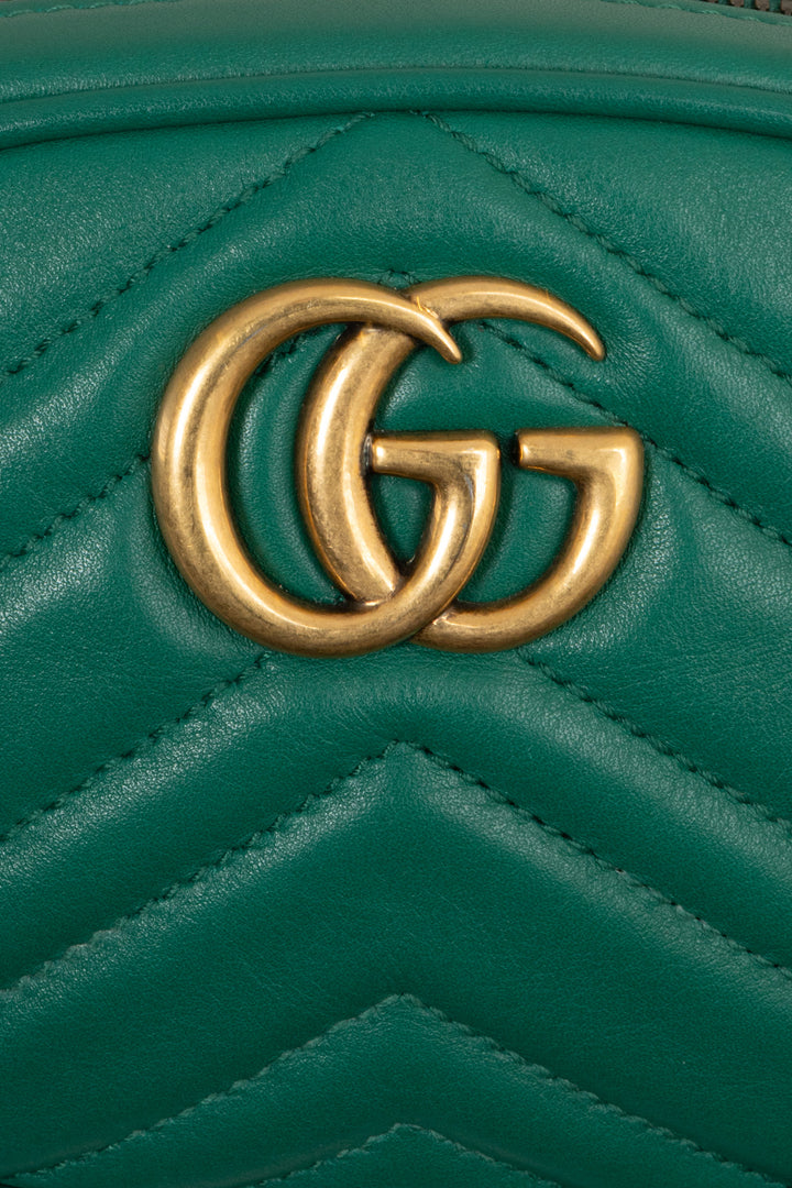 GUCCI GG Marmont Belt Bag Green