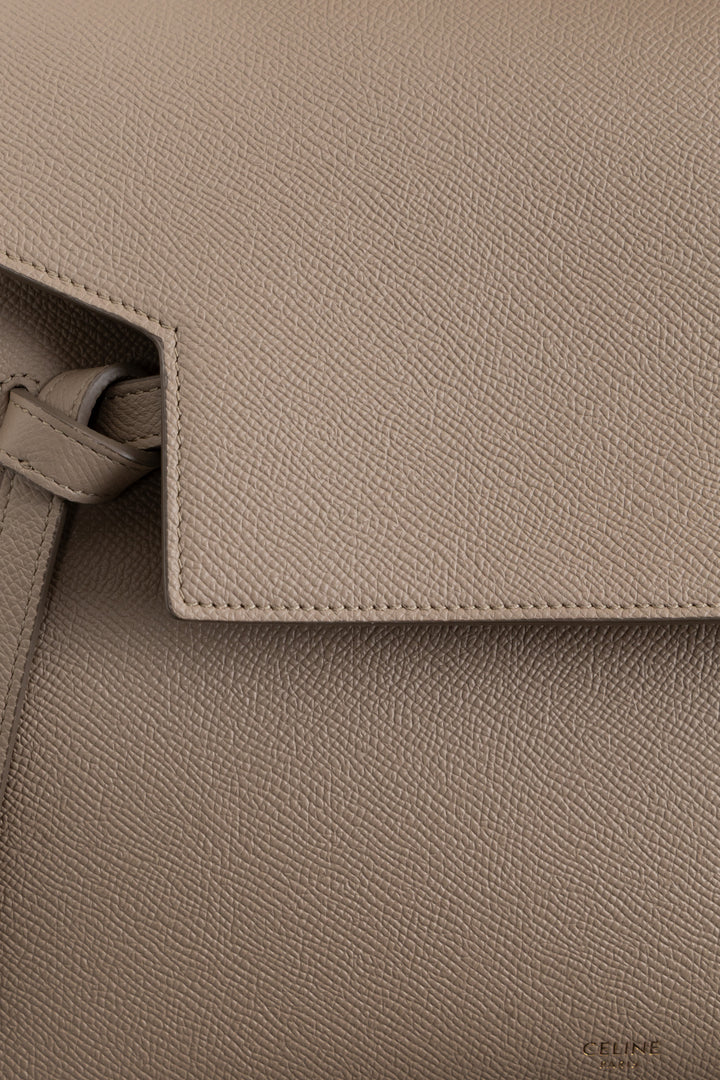 CÉLINE Mini Belt Bag Grained Leather Taupe