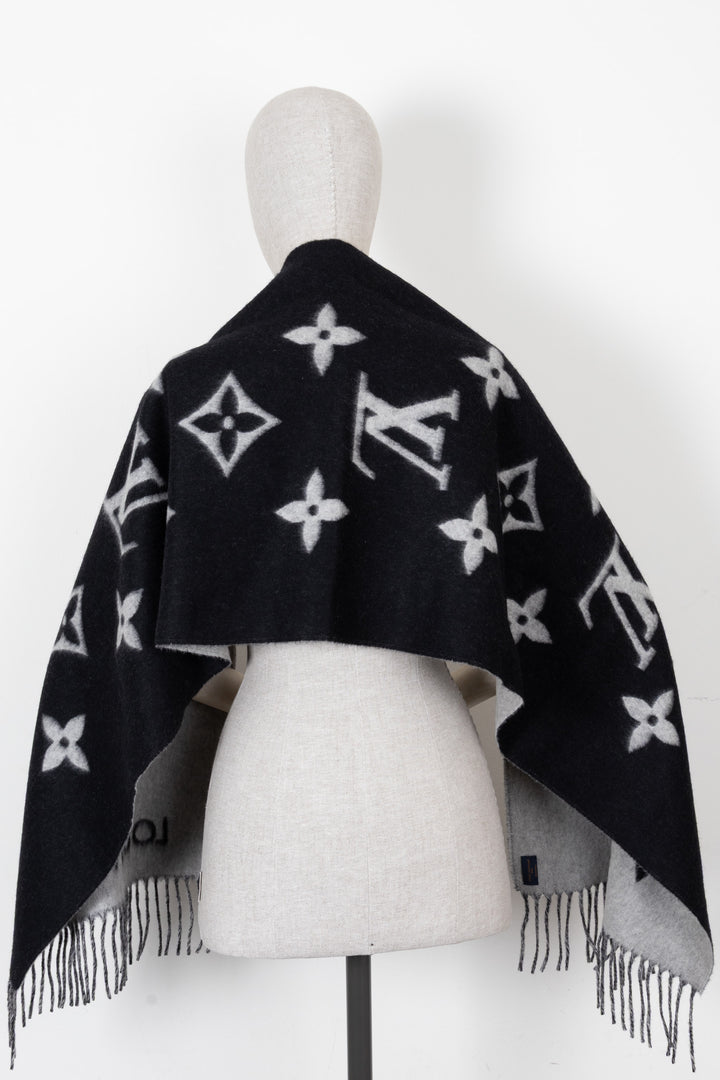 LOUIS VUITTON Reykjavik Écharpe Cachemire Noir