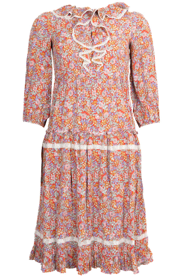 GUCCI Flower Print Dress Multicolor