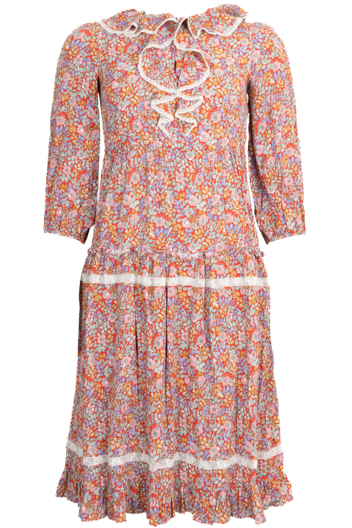 Robe multicolore GUCCI à imprimé floral